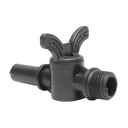Robinet plastic 1/2 x fi 16mm pentru aparat de muls