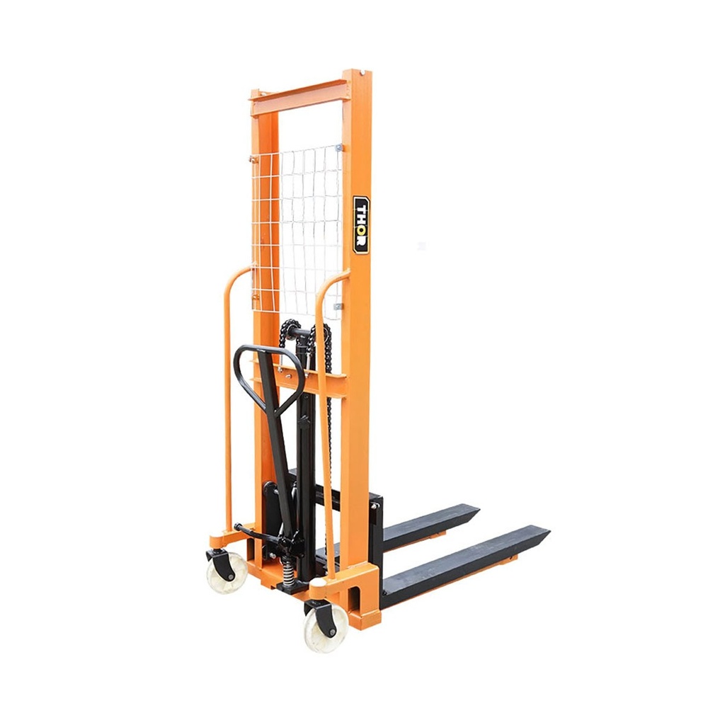 Transpalet manual cu sarcina maxima 500Kg. inaltime maxima 1.6m