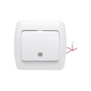 Intrerupator alb simplu ST MAKEL 220V - 250V, 10A incastrat, ceramica, cu indicator