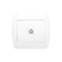Priza telefon alba RJ11 ST MAKEL incastrata