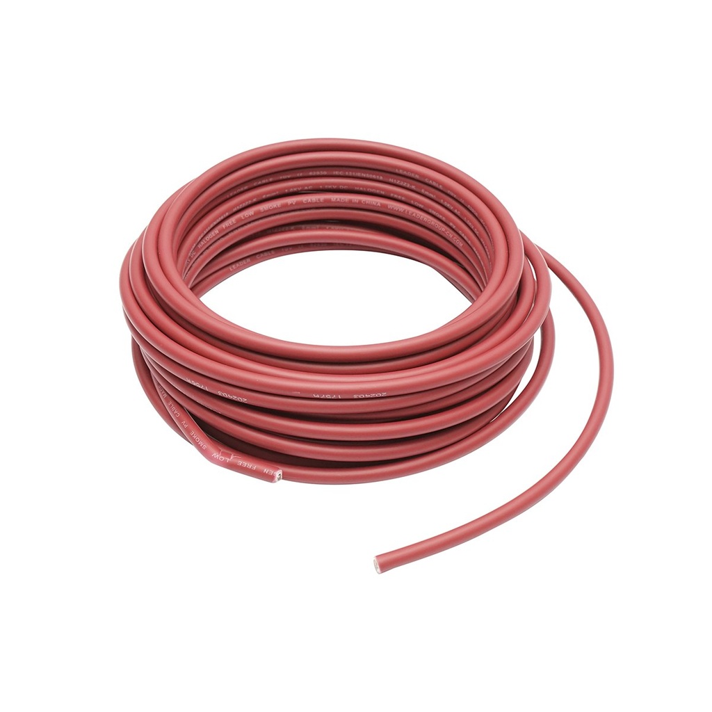 Rola cablu panou solar 6mmx10m rosu 1.5KV, H1Z2Z2-K Leader