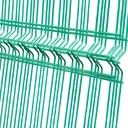 Panou zincat bordurat pentru gard 2500x1830mm verde RAL6005