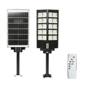 Lampa solara LED 400W iluminat stradal 6500K cu panou solar, telecomanda, senzor miscare
