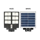 Lampa solara LED 200W iluminat stradal 6500K cu panou solar, telecomanda, senzor miscare