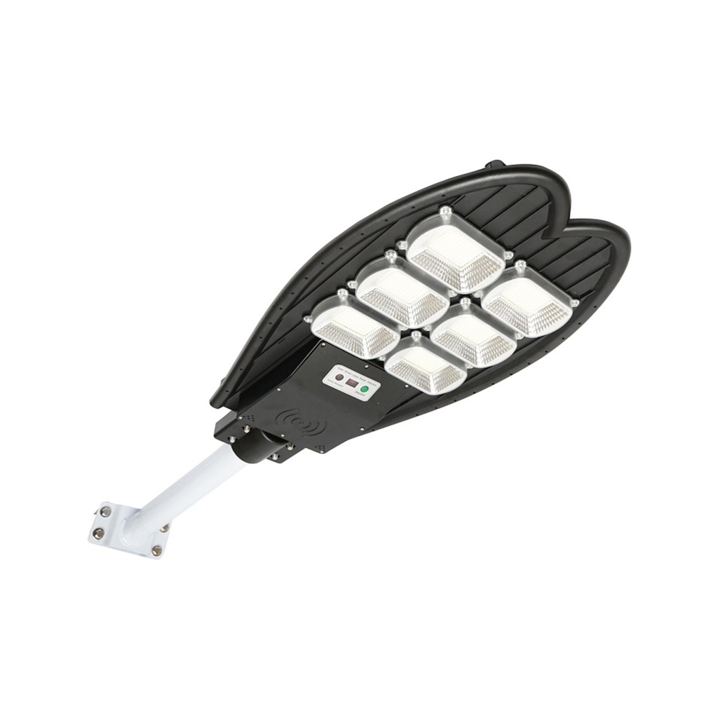 Lampa solara LED 300W cu panou solar 15W, baterie LiFePO4 3.2V/18Ah, 6000-8000K, senzor de miscare, telecomanda IP65