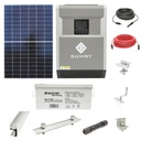 Sistem solar fotovoltaic cu invertor 5.5KW 220V OFF-Grid Hibrid 127A si baterii 200AH