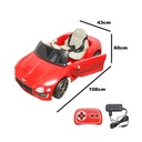 Masinuta electrica cu acumulator si telecomanda pentru copii Bentley rosie 6V/7Ah JE1166 scaun piele