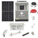 Sistem solar fotovoltaic cu invertor 3.5KW 220V Sumry OFF-GRID, hibrid, panouri Risen 440W si baterii de 150AH