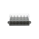 Cutie pentru sigurante plate cu 6 cai