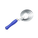 Perie tesala metalica spiralata pentru cai 230x105mm