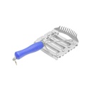 Perie tesala metalica patrata pentru cai cu piaptan pentru coama