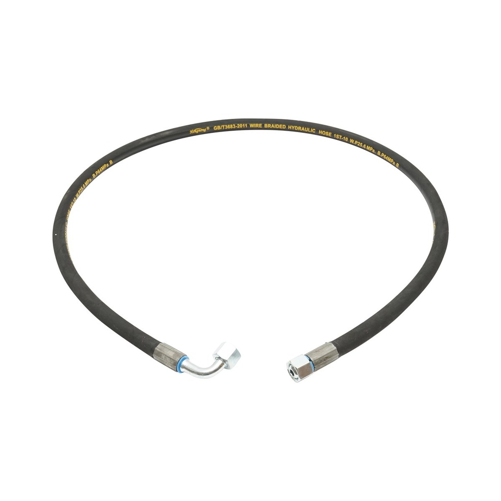 Furtun presiune DN10 sertizat cu armaturi 1500mm M20x1,5 90 grade, M20x1,5