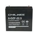 Baterie VRLA cu gel pentru biciclete si tricicluri electrice cu grafen 6-DZF-22.5, 12V, 28Ah-20HR CHILWEE