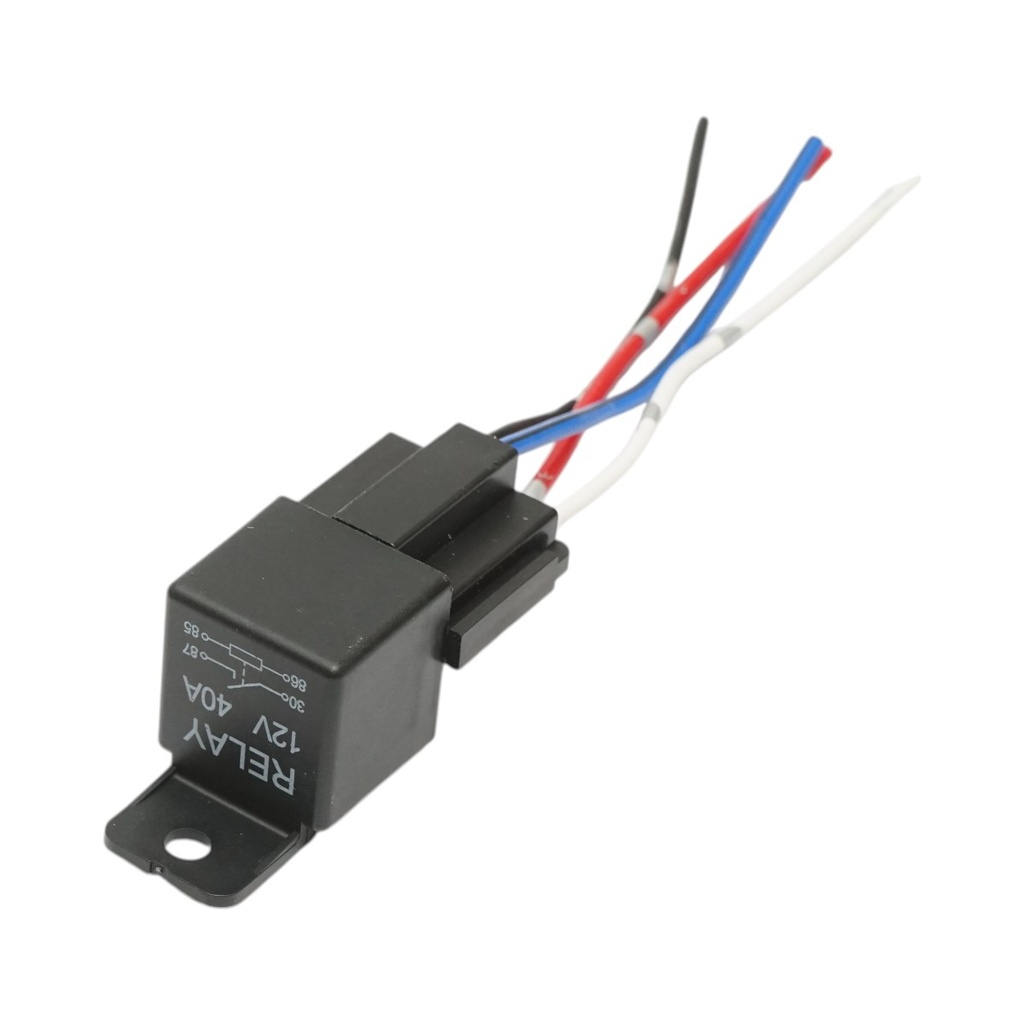 Kit cablaj releu protectie far 12V 40A cu mufa 4 pini universala