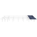 Sistem complet montare, structura pe sol pentru 22 panouri solare fotovoltaice 13KW unghi 25 grade