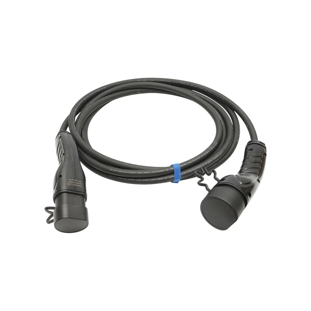 Cablu incarcare 230V, 5M, Type 2 pentru masini electrice 7KW, 32A, monofazic IP55