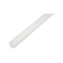 Bara poliamida, polioximetilena-poliacetal POM alba 1000x25mm 0.75 KG