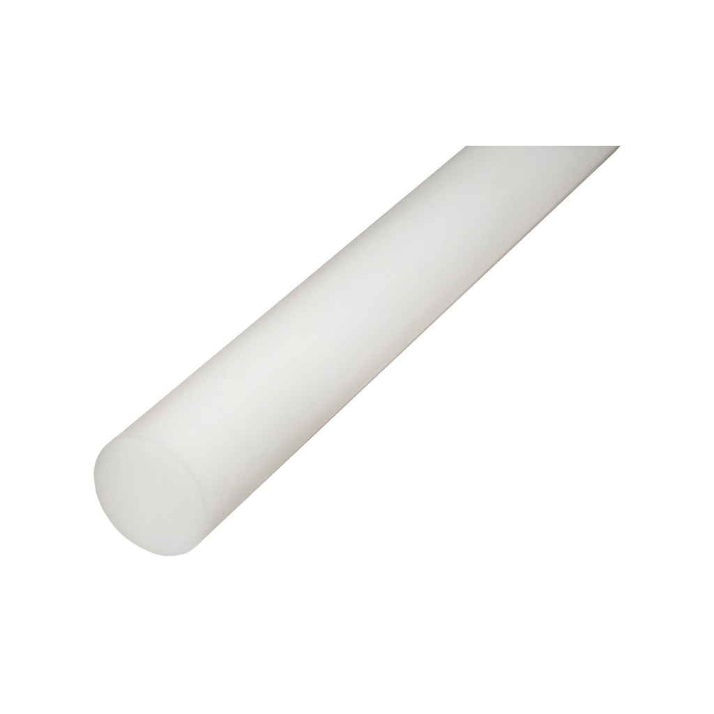 Bara poliamida, polioximetilena-poliacetal POM alba 1000x40mm 1.91 KG