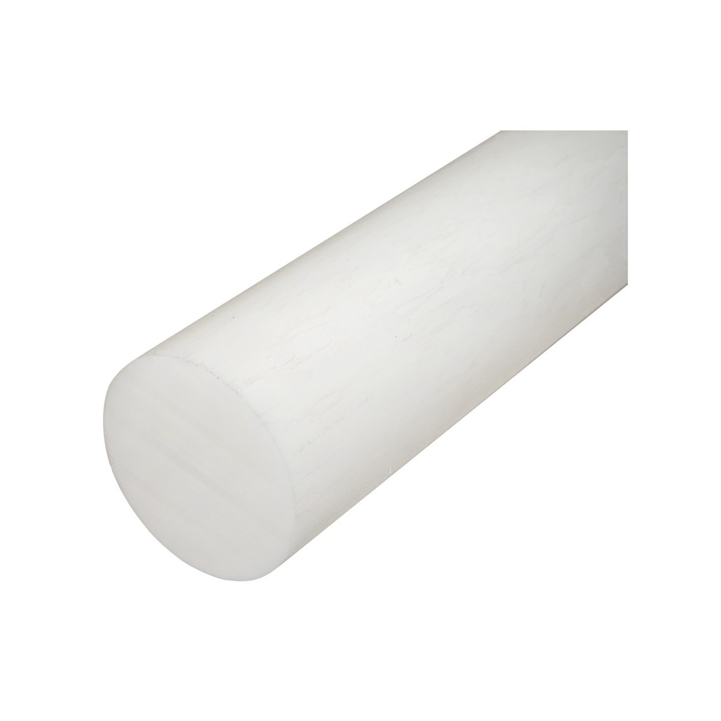 Bara poliamida, polioximetilena-poliacetal POM alba 1000x100mm 11.59 KG