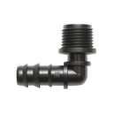 Cot conector stut tub picurare 16mm, filet exterior 3/4 inch pentru sisteme de irigatii