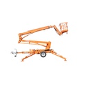 Platforma/nacela pentru lucru la inaltime tip remorca 16m, 200Kg cu telecomanda motor benzina THOR