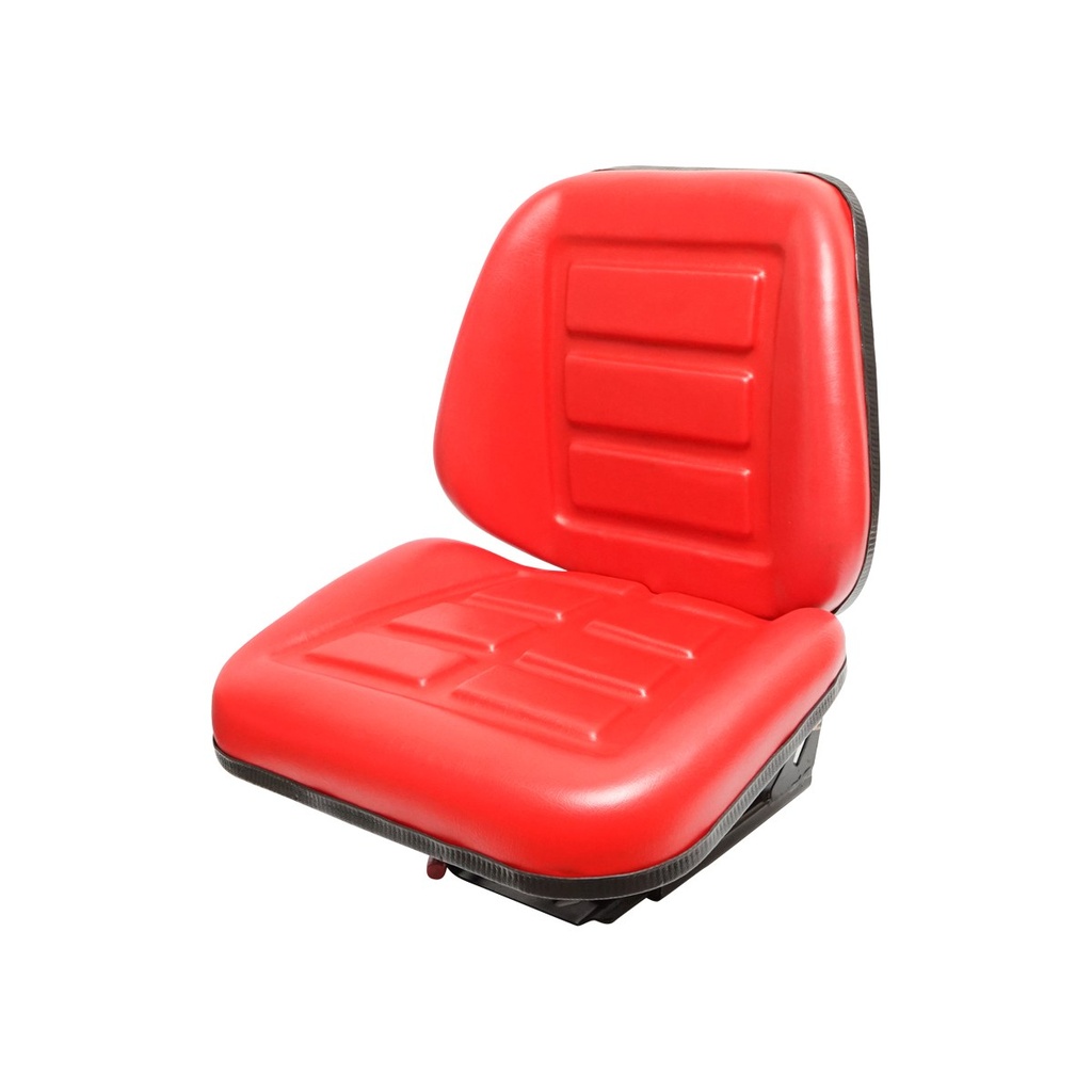Scaun universal rosu cu reglaj triplu si amortizor pentru tractor U-445