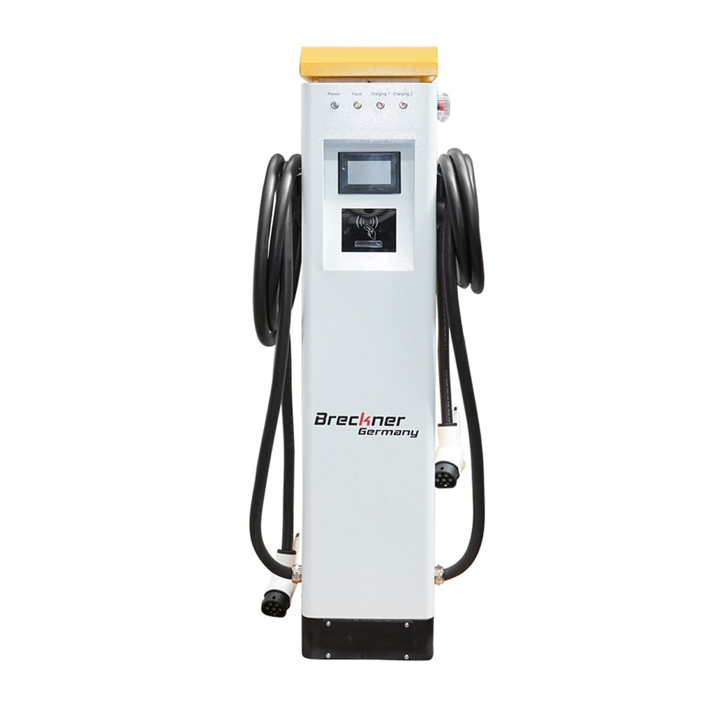 Statie de incarcare 380V, Type 2, 5M, AC 2x22 KW cu 2 conectori de incarcare