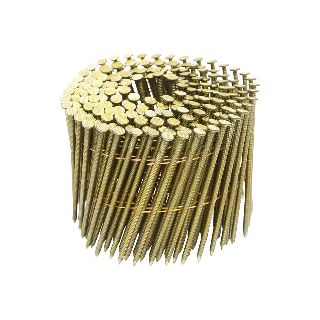 Set 4500 cuie pe tambur/rola, inelate 3.1x90mm, 225buc/rola