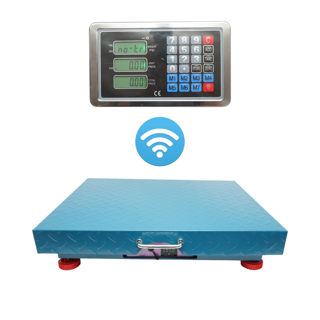 Cantar electronic de podea 700kg fara fir cu display WiFi, platforma 50x60cm