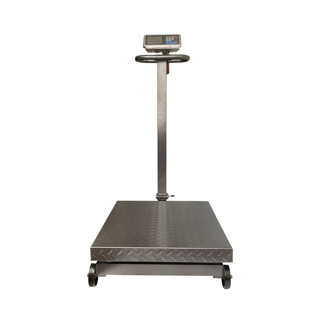 Cantar electronic de podea tip platforma 1500 kg cu roti si brat pliabil