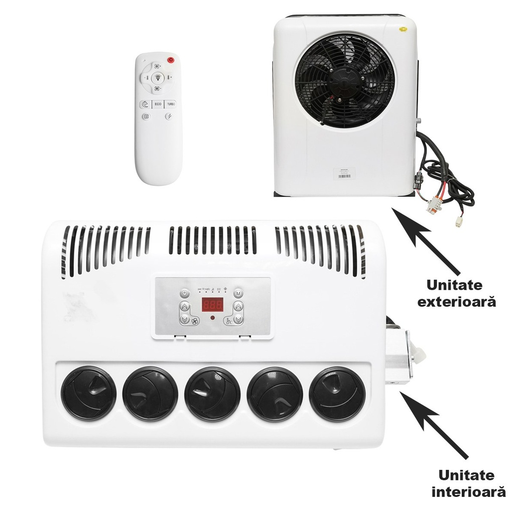 Clima staionara utilaje industriale cu unitate externa 12V, capacitate racire 2600W
