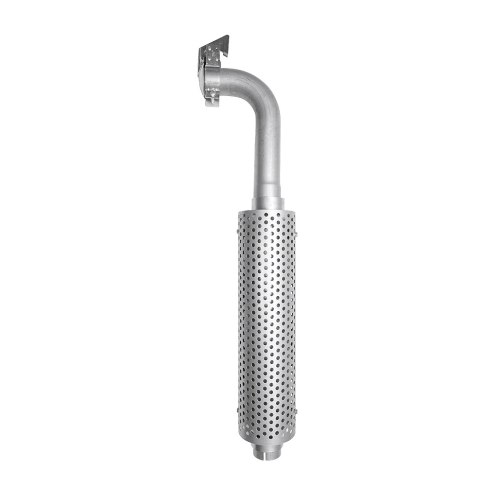 Toba esapament din inox pentru Tractor Forestier patrata, MAN 4-6 pistoane cu filtru amortizare HQ