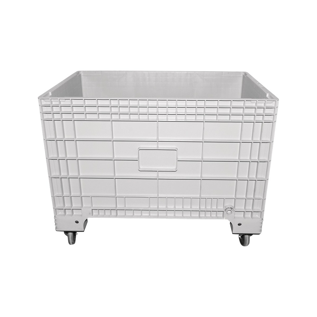 Cutie depozitare palet, gri cu roti 732x1108x617mm