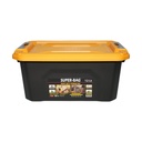 Cutie, lada depozitare heavy duty 12L cu capac, galbena 385x295x175mm