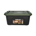 Cutie, lada depozitare heavy duty 12L cu capac, verde 385x295x175mm