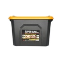 Cutie, lada depozitare heavy duty 18L cu capac, galbena 385x295x260mm