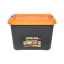 Cutie, lada depozitare heavy duty 18L cu capac, portocalie 385x295x260mm