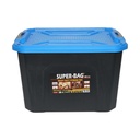 Cutie, lada depozitare heavy duty 40L cu capac, albastra 490x380x200mm