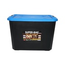 Cutie, lada depozitare heavy duty 60L cu capac, rosie 580x380x405mm