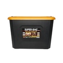 Cutie, lada depozitare heavy duty 60L cu capac, galbena 580x380x405mm