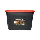 Cutie, lada depozitare heavy duty 60L cu capac, rosu 580x380x405mm