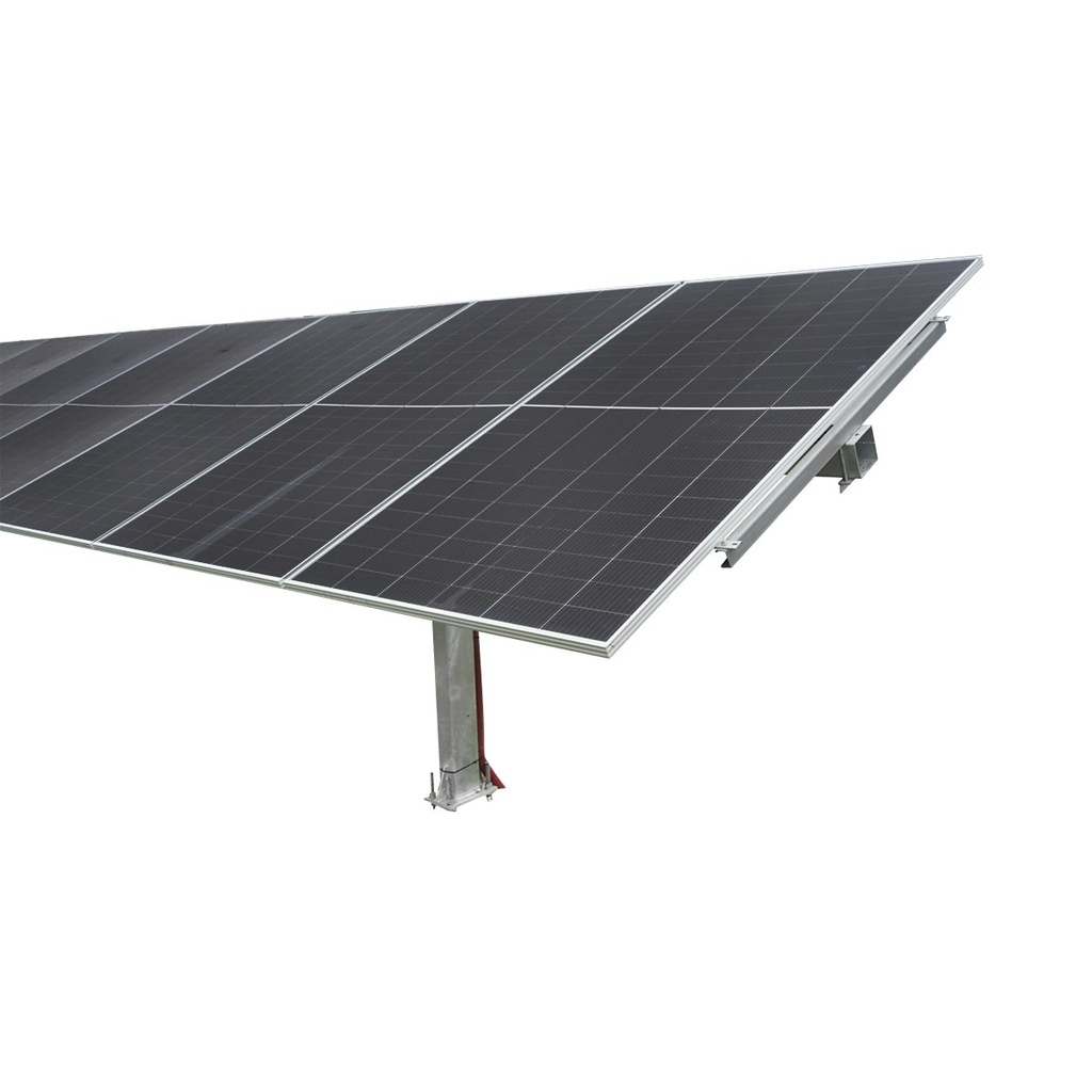 Sistem complet montare, structura tracker solar automat 14,75 KW, 1 rand