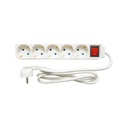 Prelungitor cu 5 prize schuko 1.5m, 16A, 250 si intrerupator