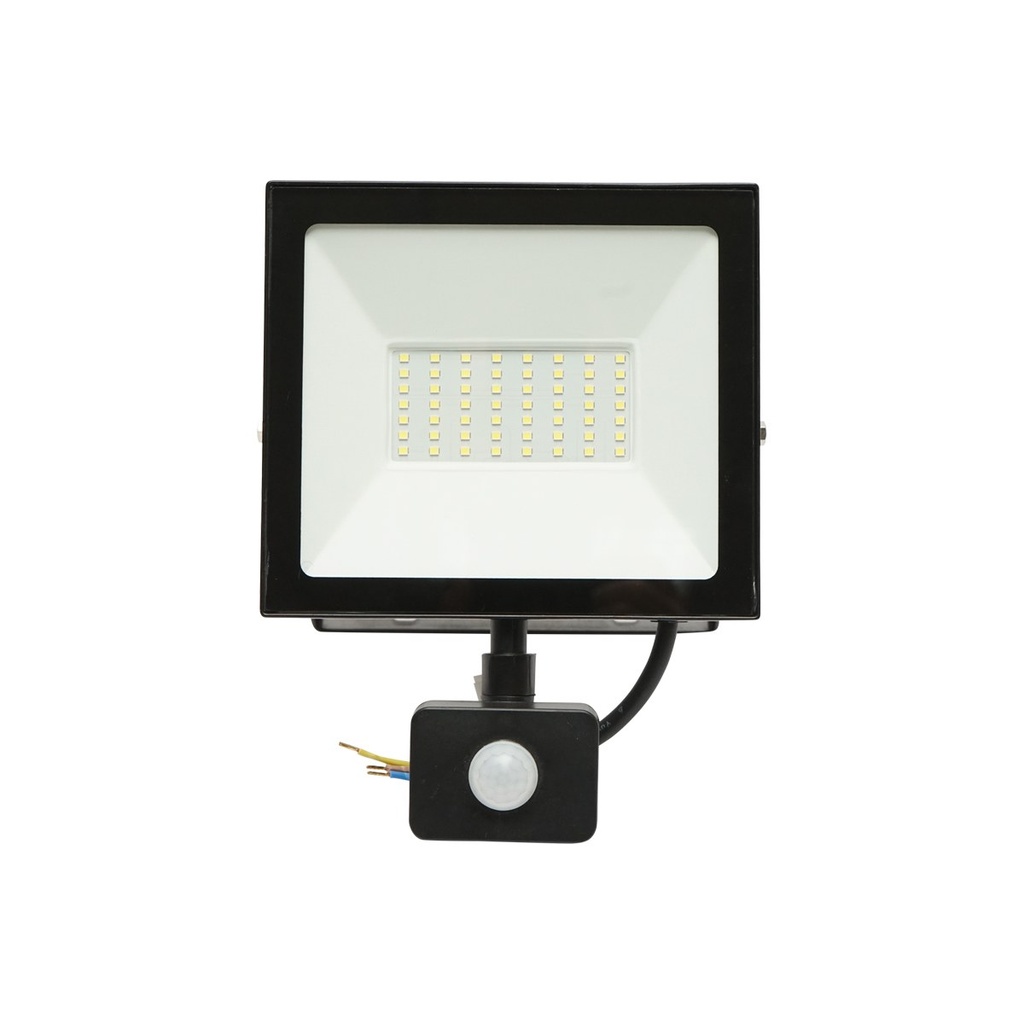 Proiector led 50W, 4500lm, 6400K, IP44 alimentare 220V-240V cu senzor de miscare