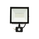 Proiector led 50W, 4500lm, 6400K, IP44 alimentare 220V-240V cu senzor de miscare