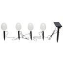 Set 4 lampi de gradina cu panou solar si baterie 3.2V, 2200mah, IP65