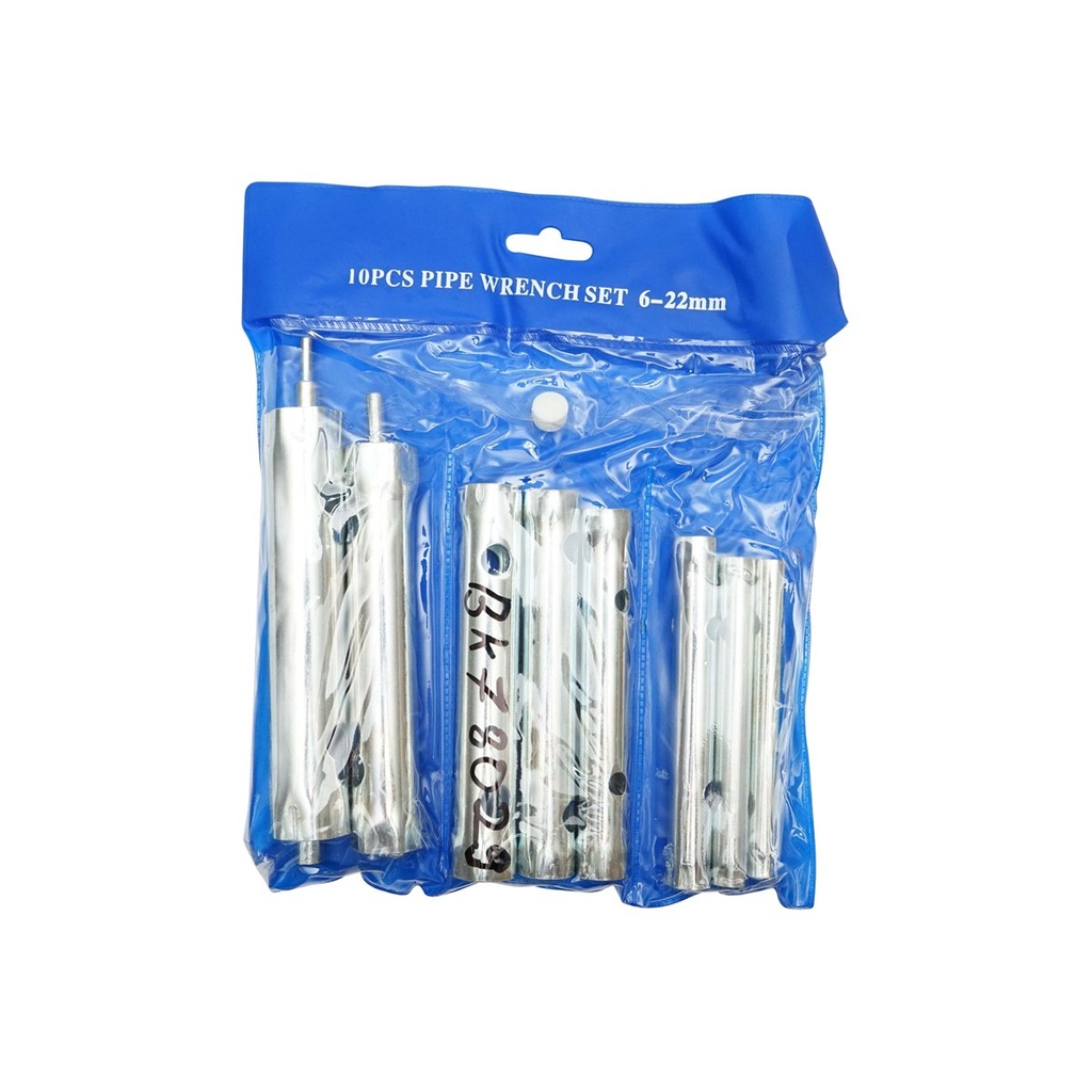 Set 10 chei tubulare lungi duble cu tija 6-22 mm