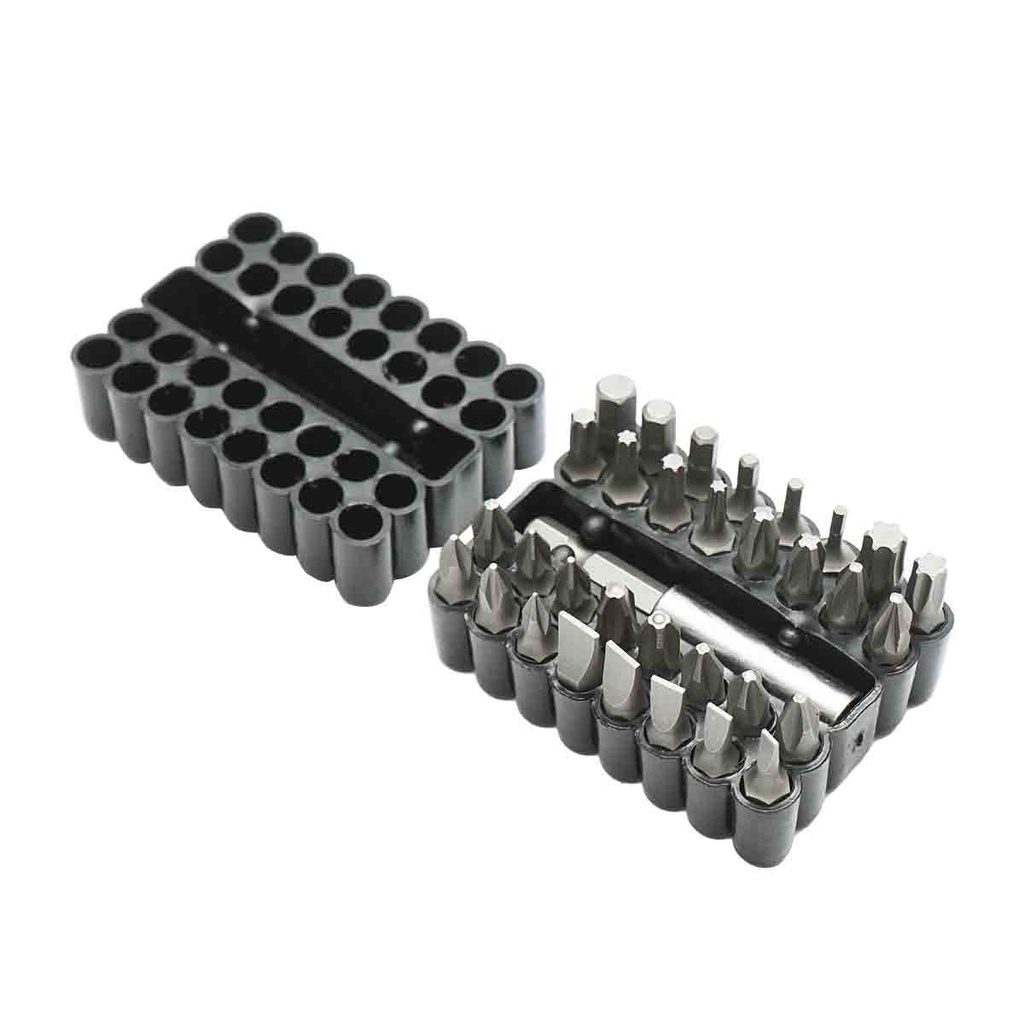 Set 33 biti cu prelungitor pentru surubelnita