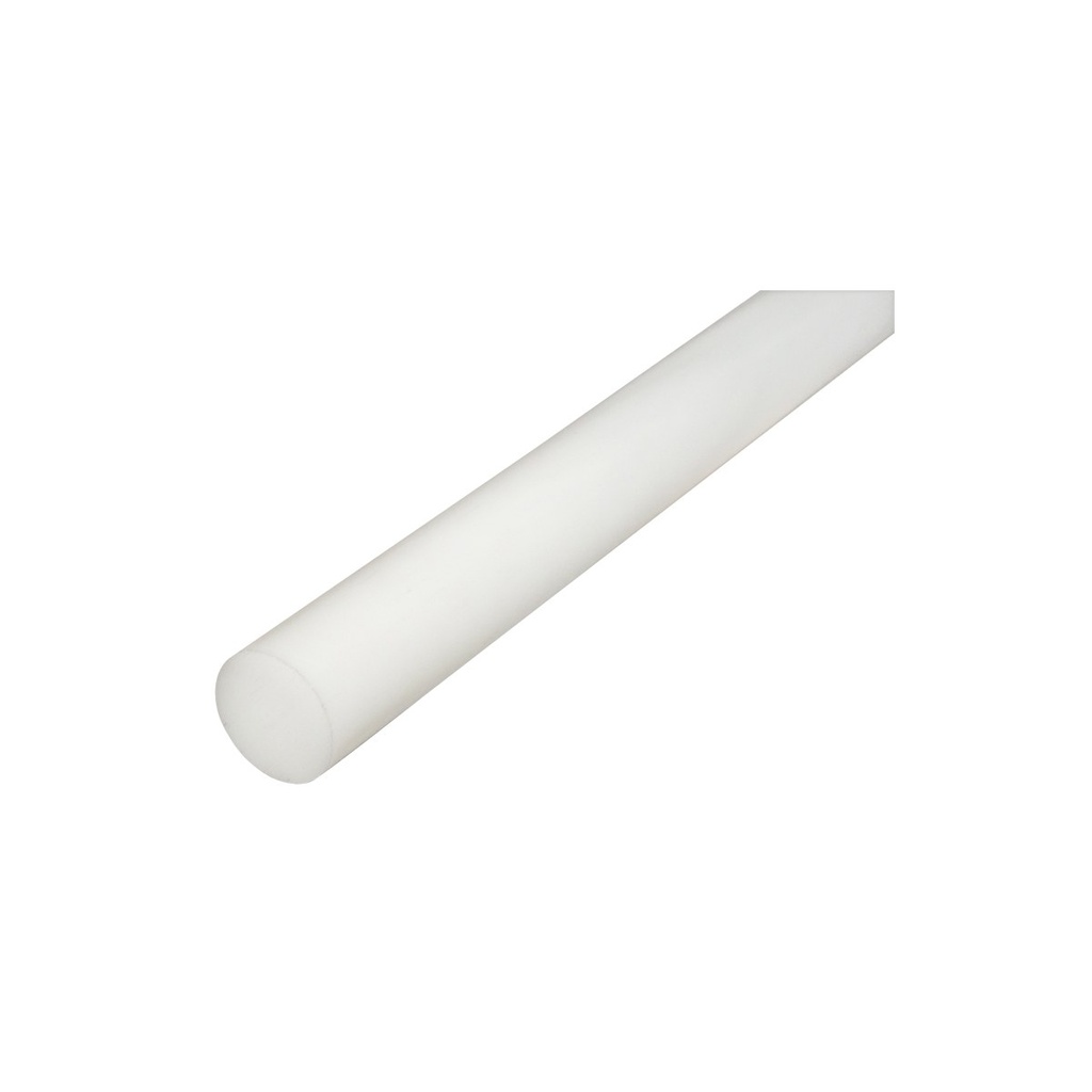 Bara poliamida PA6 alba 1000x60mm 3.6Kg