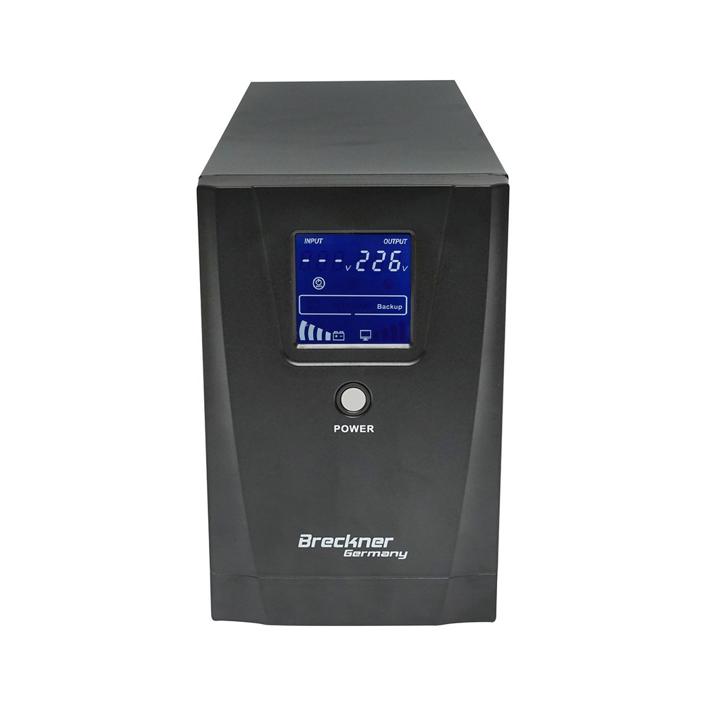 UPS 2000VA/1200W cu baterii 2x9Ah si 2 prize shuko, LCD, USB, AVR